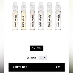 Henry Rose Warm Eau de Parfum Sample Set